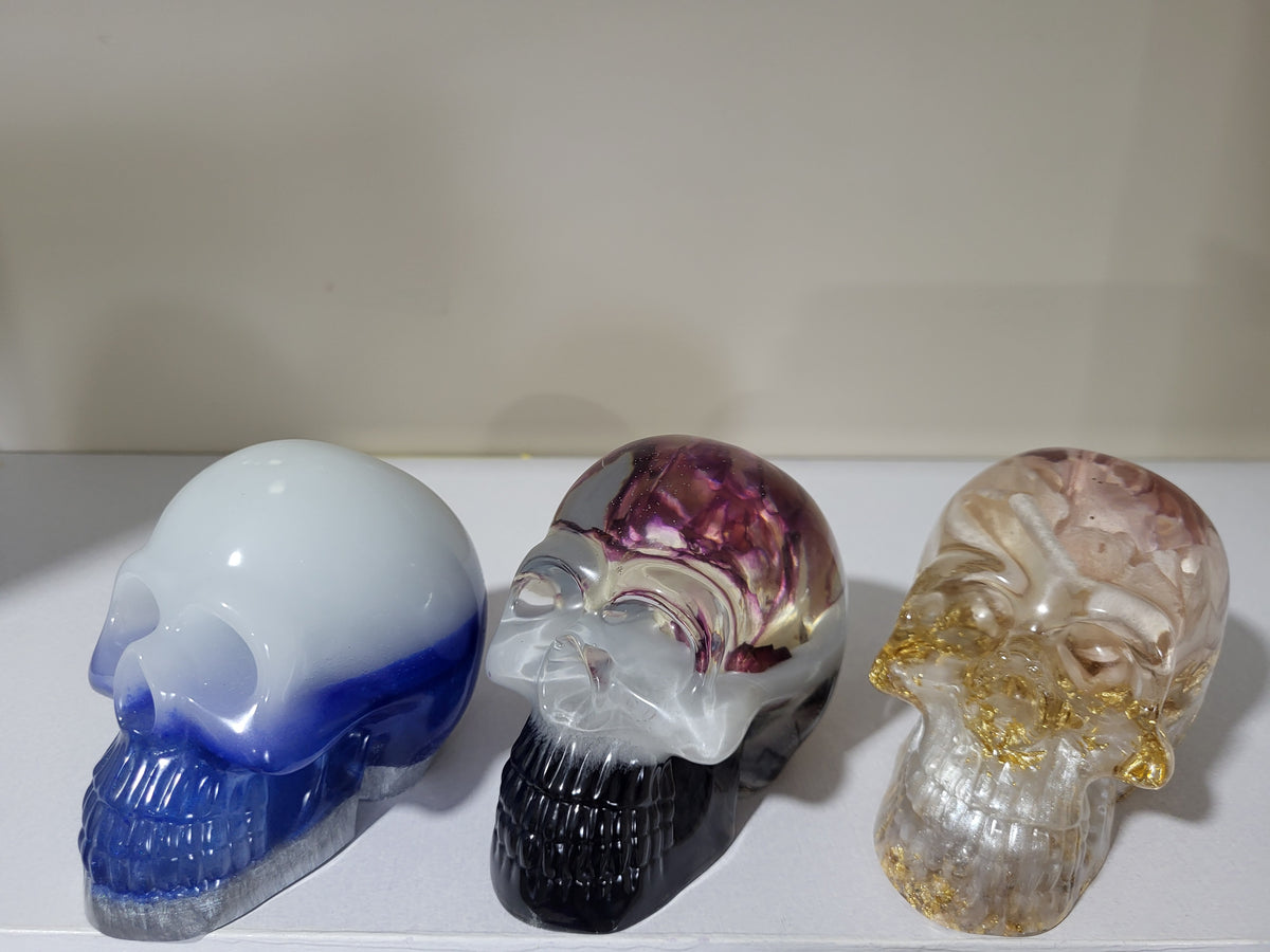 Handmade Resin Skulls