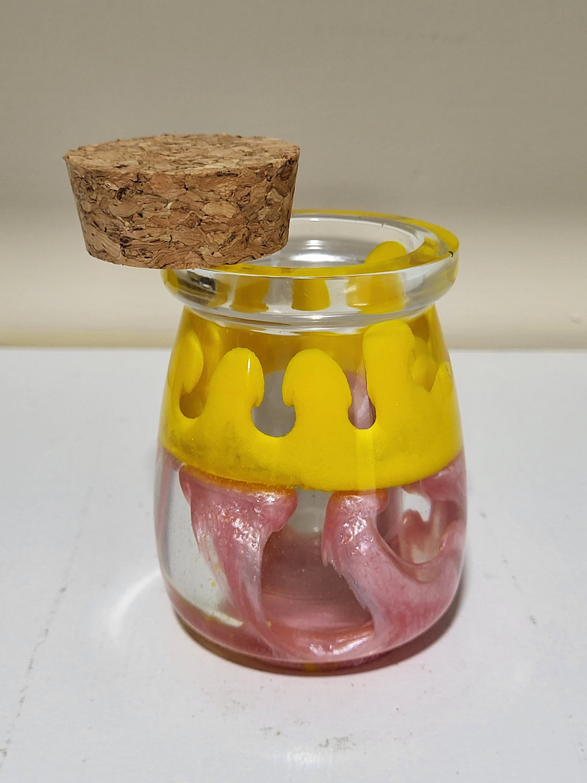 Zesty Pink Lemon Cork Jar