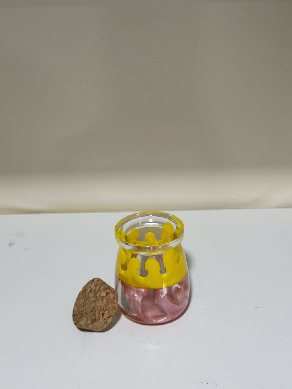 Zesty Pink Lemon Cork Jar