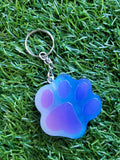 Glow-in-the-Dark Pawprint Keychain 2