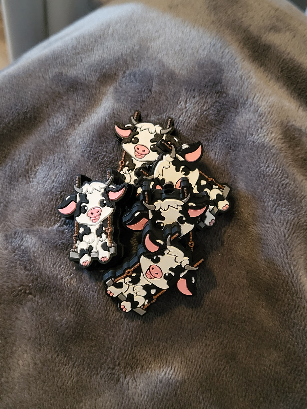 Cow on swing