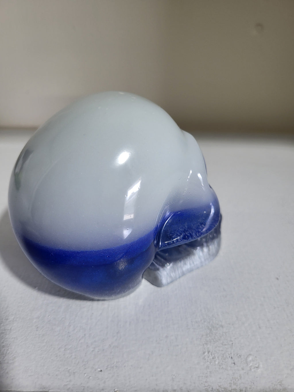 Glowing Skull Cobalt Blue and Gray