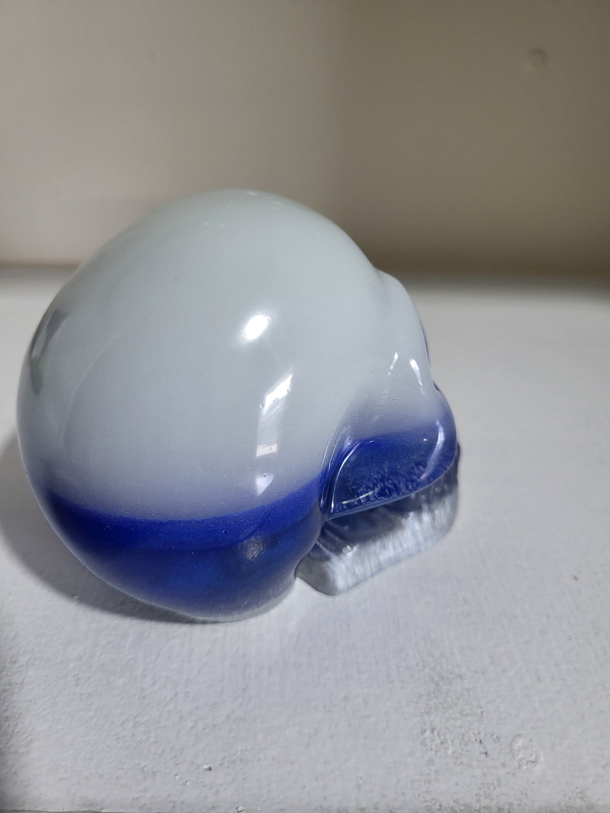 Glowing Skull Cobalt Blue and Gray