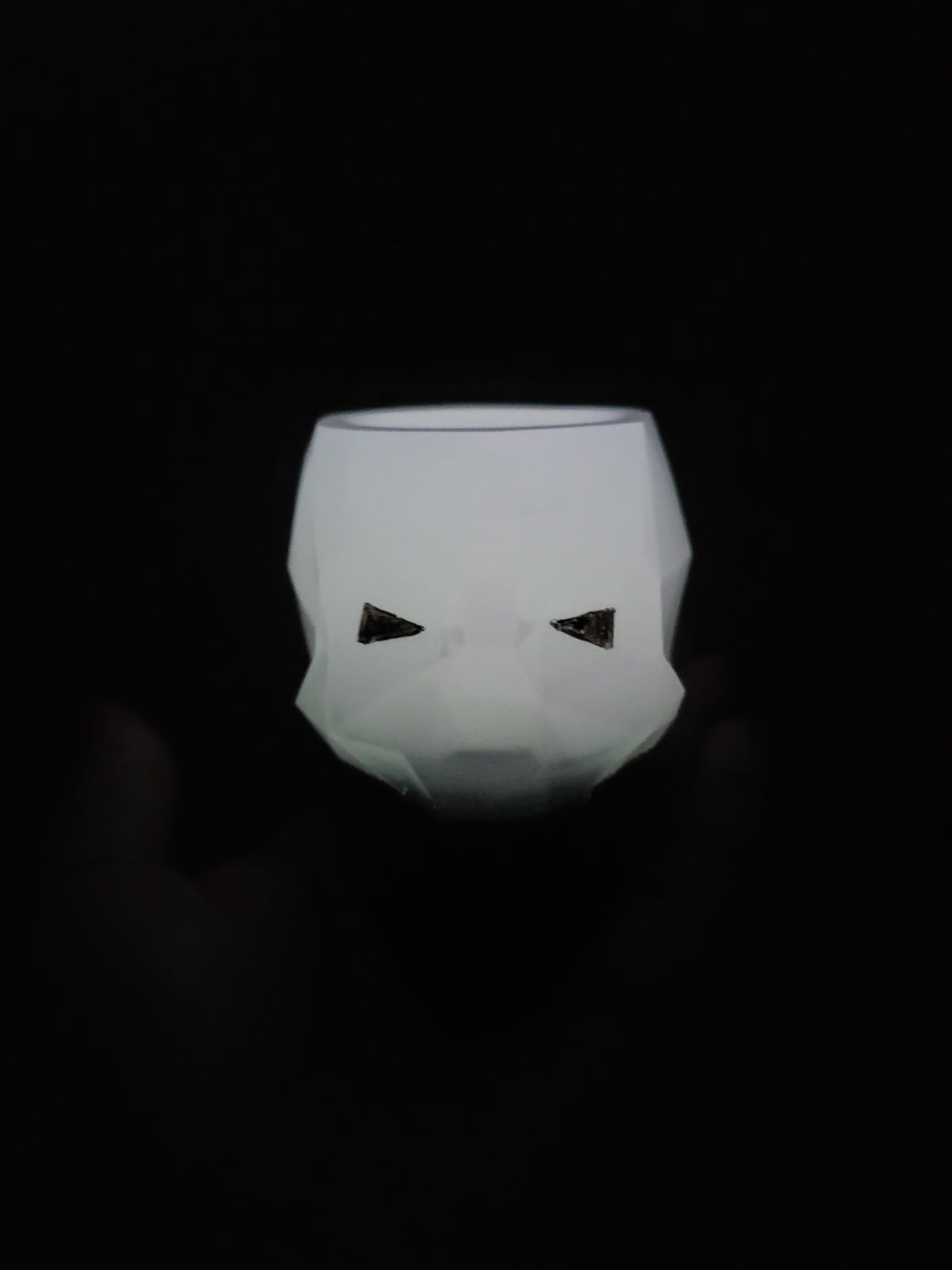 Glowing Skull Stationary Holder