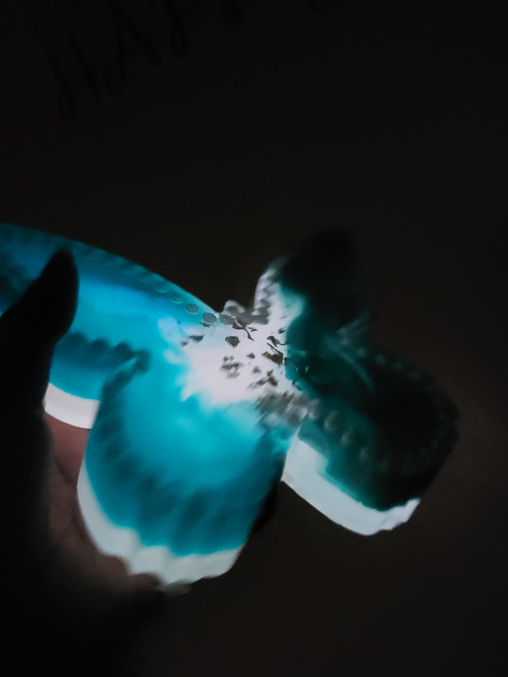 Beautiful Luminous Teal Butterfly