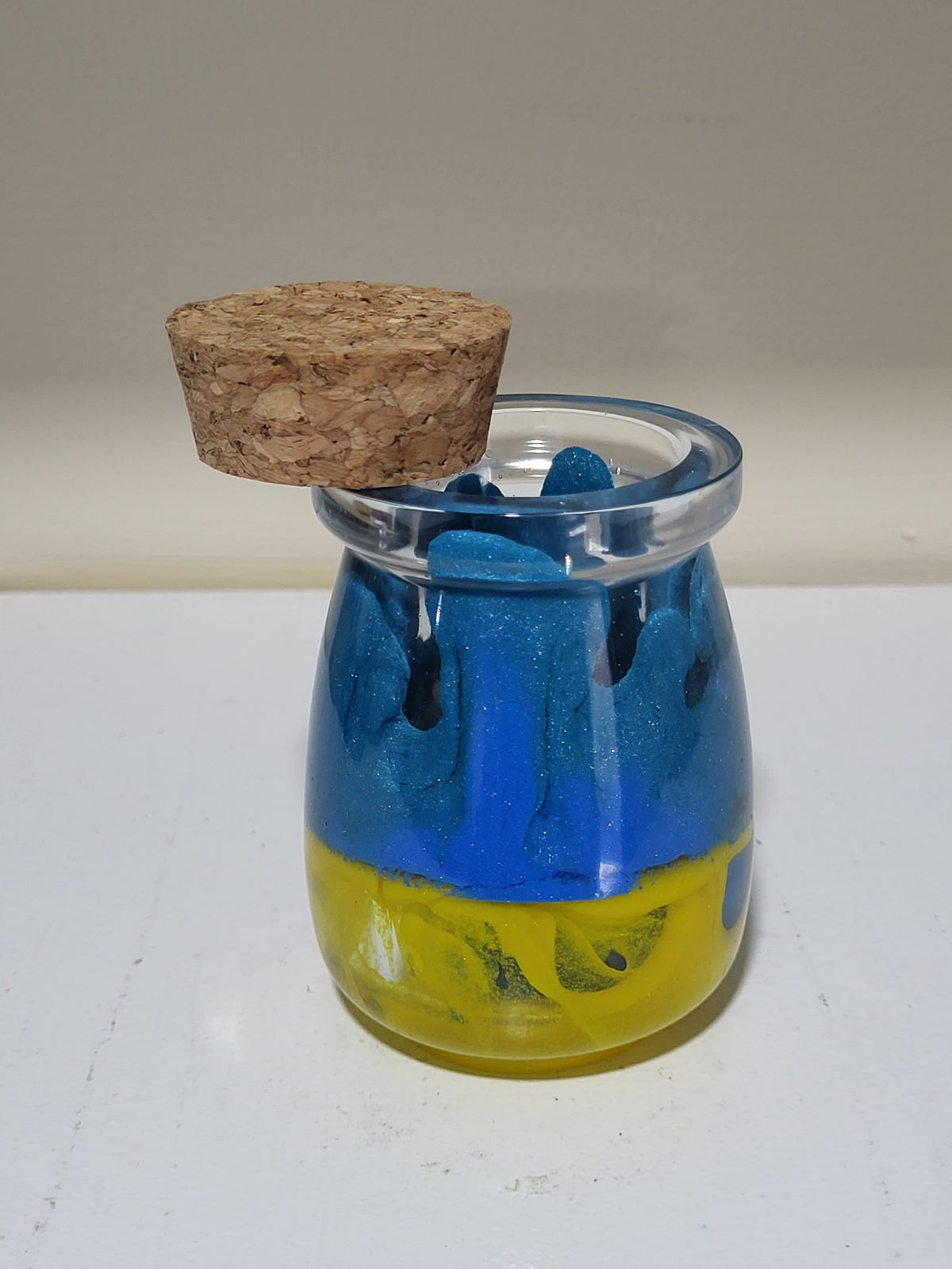 Zesty Azul Lemon Cork Jar