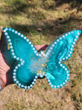 Beautiful Luminous Teal Butterfly