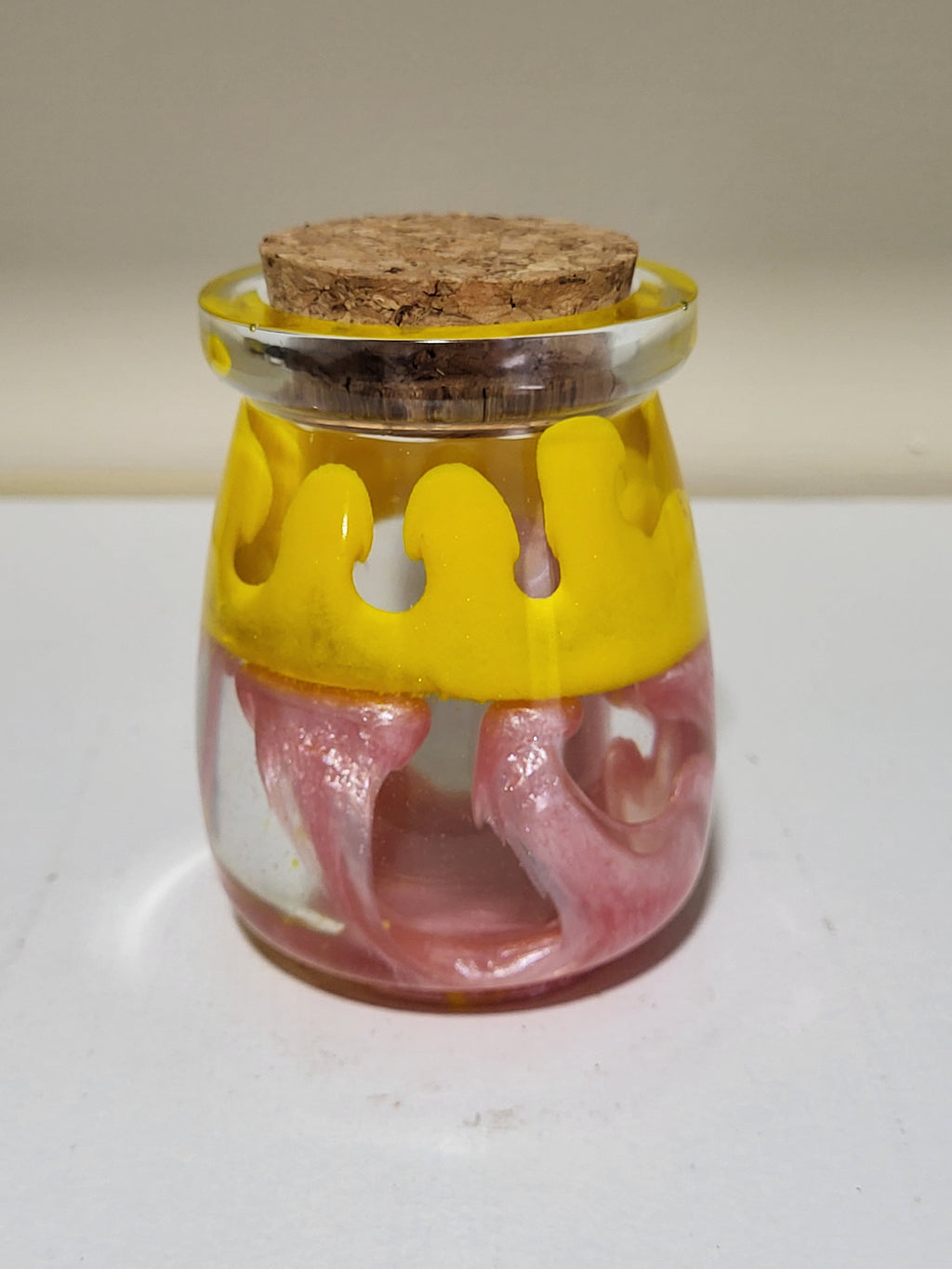 Zesty Pink Lemon Cork Jar
