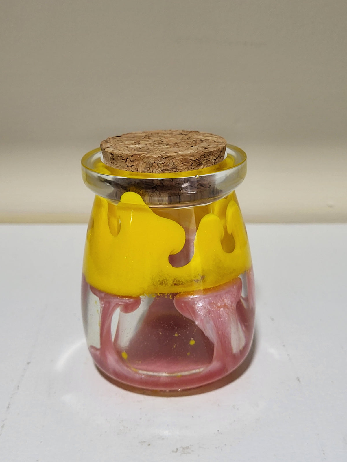 Zesty Pink Lemon Cork Jar