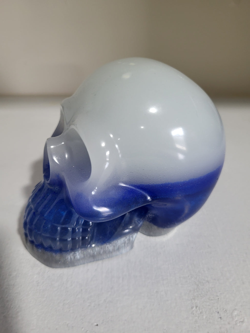 Glowing Skull Cobalt Blue and Gray